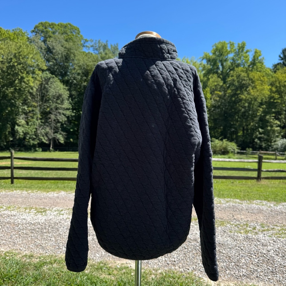 Orvis Men's Black Quilted Sweatshirt